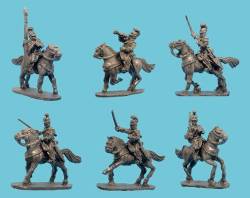 Wurttemburg Mounted Jaegers Chasseurs with Command